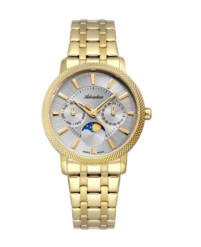 Reloj Adriatica Moonphase Dorado